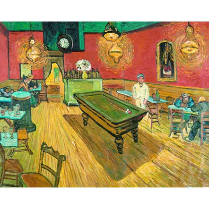 Rompecabezas Mini 1000 piezas El café de noche, Vincent Van Gogh A3 M100-088 - Ingenio Destreza Mental