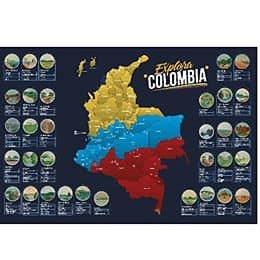 Mapa Explora Colombia para Raspar - Ingenio Destreza Mental