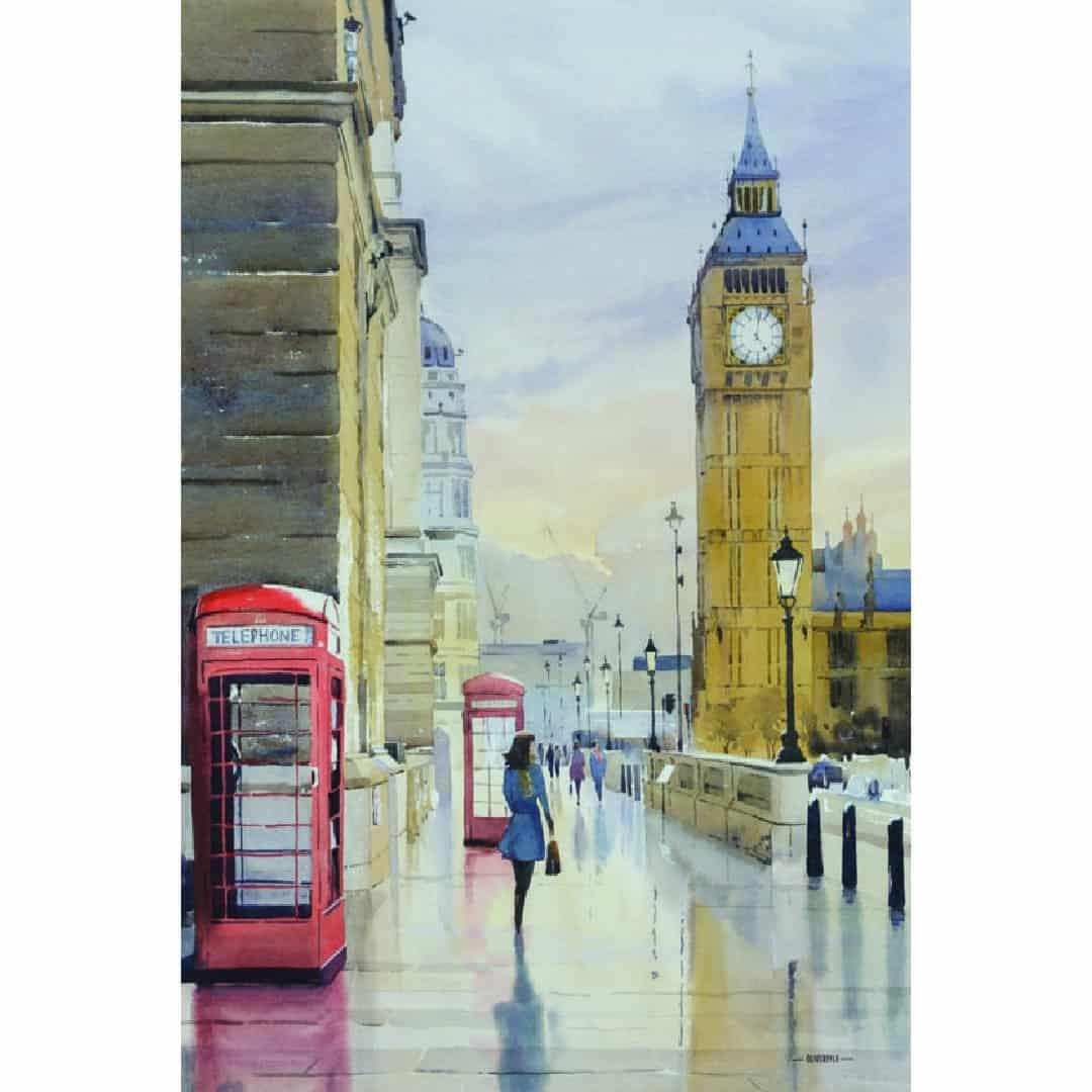 Arte 5D Diamante 60x40cm - Londres - Ingenio Destreza Mental