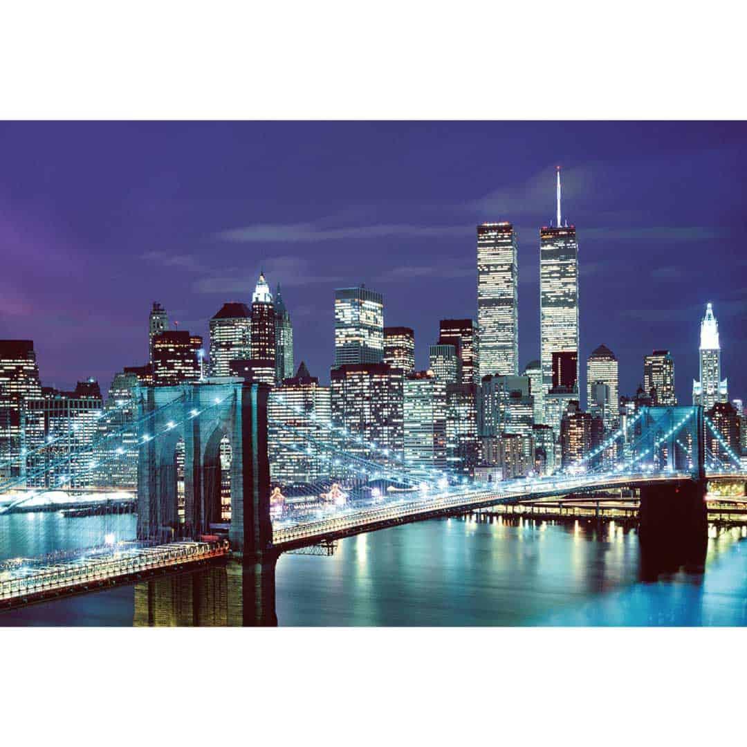 Rompecabezas 1000 piezas Luminoso Brooklyn Bridge, New York 100-325 - Ingenio Destreza Mental