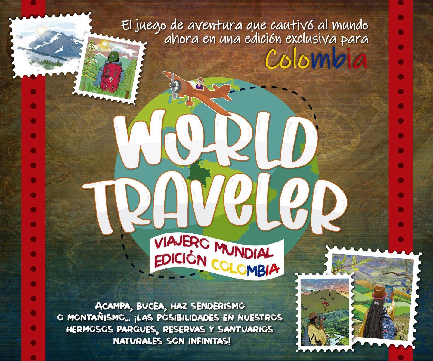 Juego de Mesa World Traveler Edición Colombia - Ingenio Destreza Mental