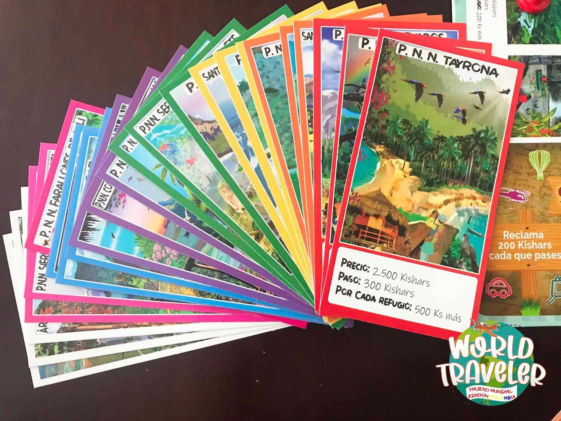 Juego de Mesa World Traveler Edición Colombia - Ingenio Destreza Mental