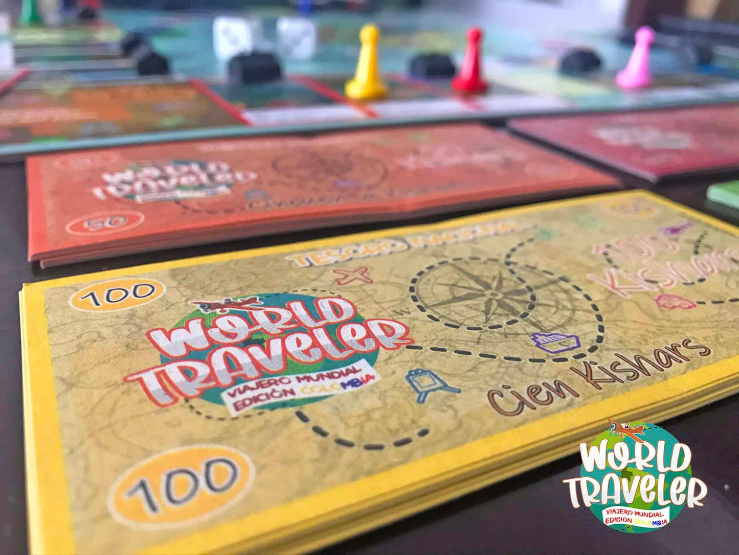 Juego de Mesa World Traveler Edición Colombia - Ingenio Destreza Mental