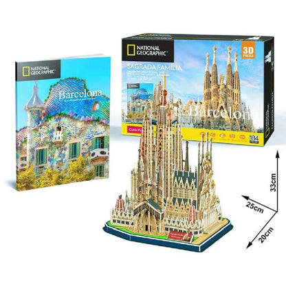 Rompecabezas 3D Sagrada Família Colección NATGEO - Ingenio Destreza Mental