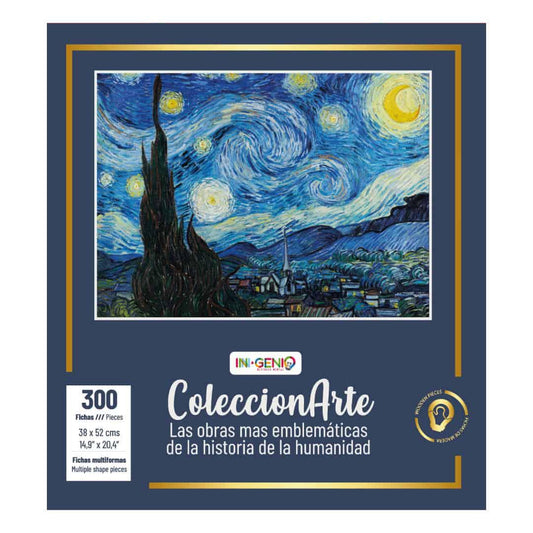 Rompecabezas en Madera Multiformas Starry Night - ColeccionArte - Ingenio Destreza Mental