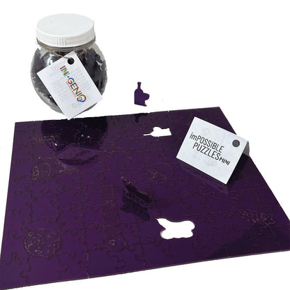 Rompecabezas Impossible Puzzle Mini - Purple 100 piezas - Ingenio Destreza Mental