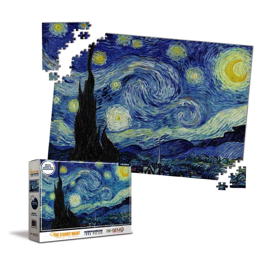 Rompecabezas 1000 piezas Van Gogh, Starry Night - Ingenio Destreza Mental