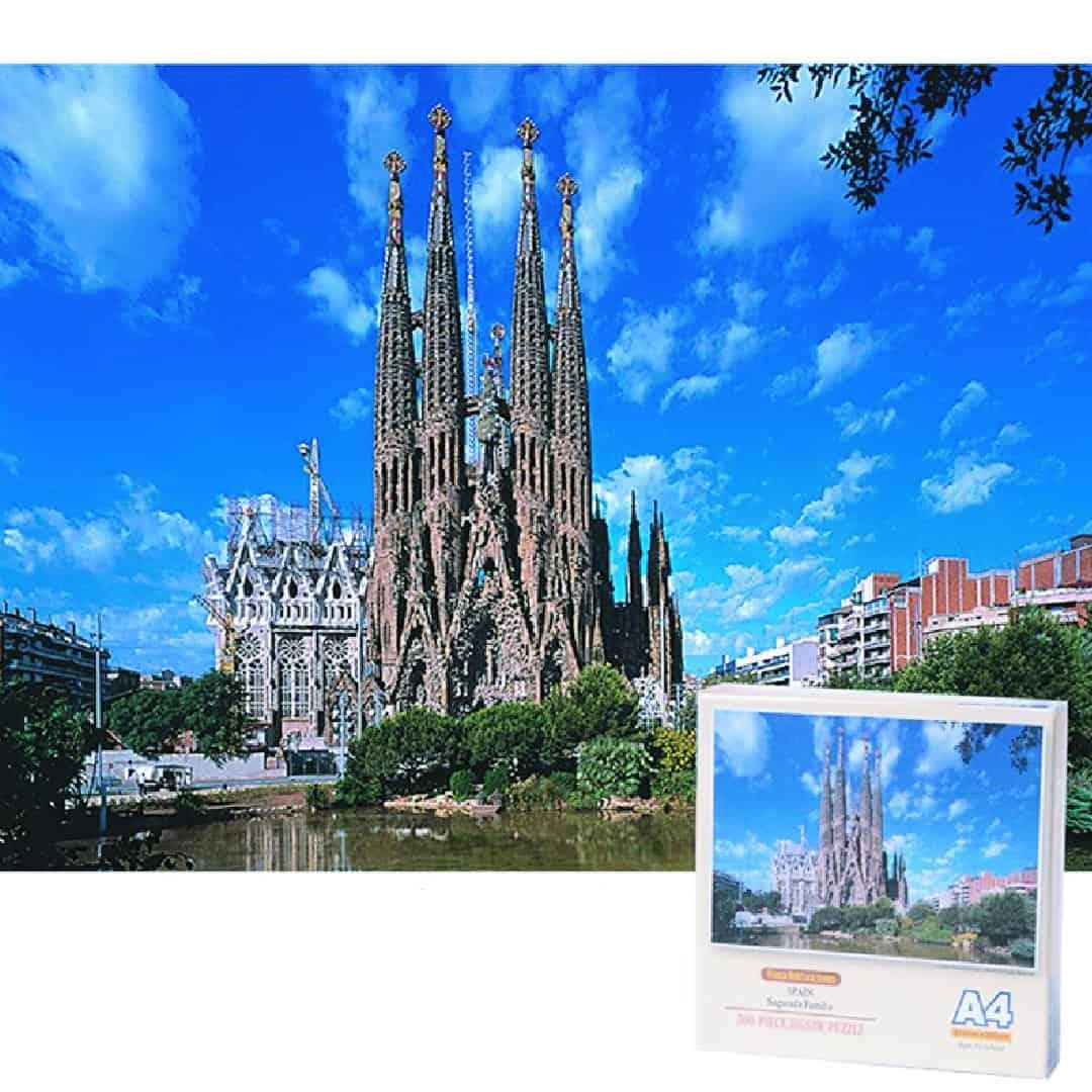 Rompecabezas Mini 500 piezas Sagrada Familia, España - Tamaño A4 M50-006 - Ingenio Destreza Mental