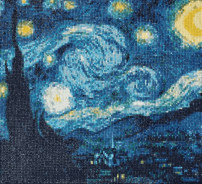 Arte 5D Diamante 50x40cm - Van Gogh-Starry Night - Ingenio Destreza Mental