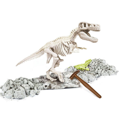 Kit de Paleontología T Rex + Triceratops Fluorescente (Incluye 2 Fósiles) - SmartGame 55054 - Ingenio Destreza Mental