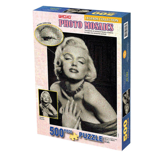 Rompecabezas 500 piezas Fotomosaico Blanco y Negro Marilyn Monroe (50-083)