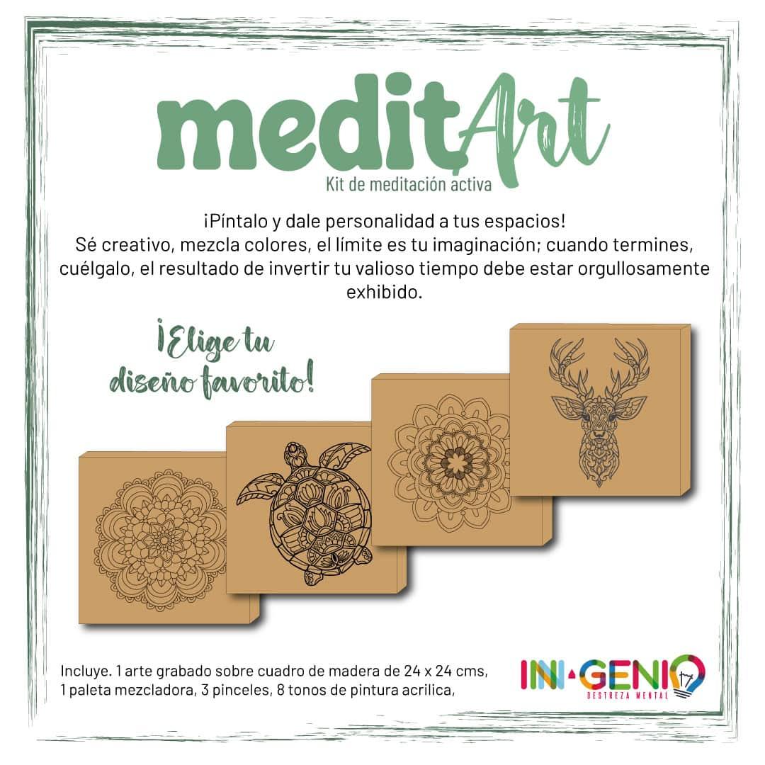 Kit de Arte MeditArt - Mandala #2 - Ingenio Destreza Mental