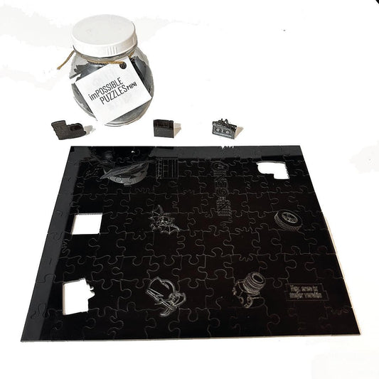 Rompecabezas Impossible Puzzle Mini - Black 100 piezas - Ingenio Destreza Mental