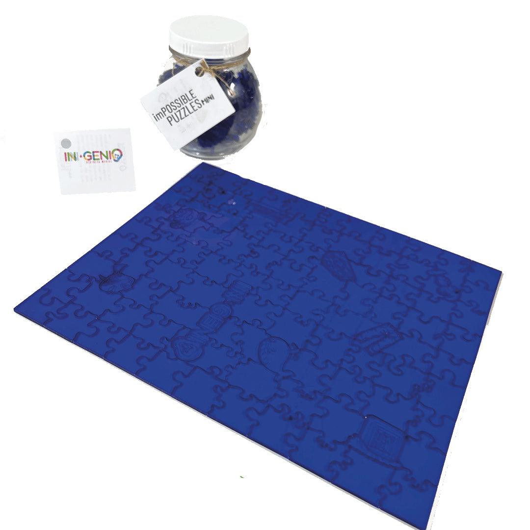 Rompecabezas Impossible Puzzle Mini - Blue 100 piezas - Ingenio Destreza Mental