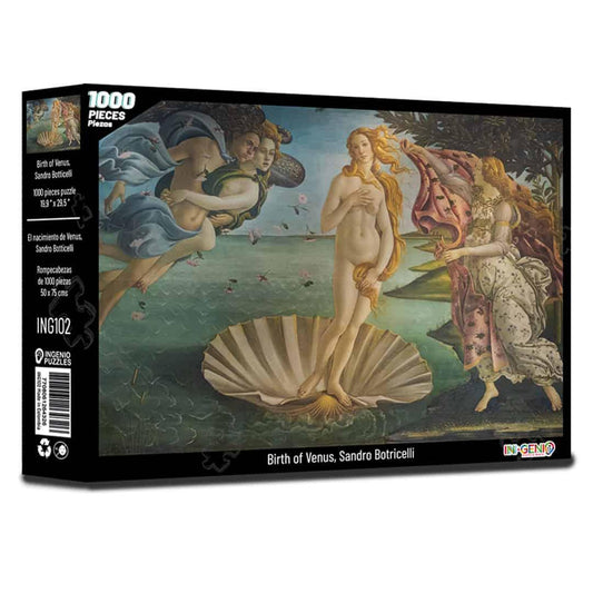 Rompecabezas 1000 piezas Nacimiento de Venus, Botticelli (ING102) - Ingenio Destreza Mental