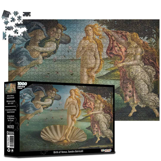 Rompecabezas 1000 piezas Nacimiento de Venus, Botticelli (ING102) - Ingenio Destreza Mental