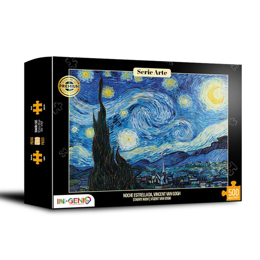 Rompecabezas 500 piezas Noche Estrellada - Starry Night , Van Gogh (500-500)