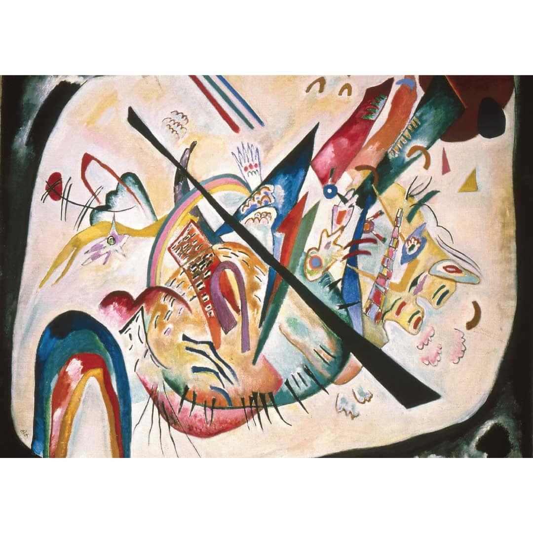 Rompecabezas Mini 1000 piezas Óvalo Blanco, Kandinsky A3 M100-055 - Ingenio Destreza Mental